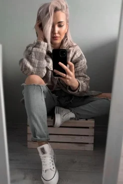 Trampki Damskie Big Star Białe GG274013