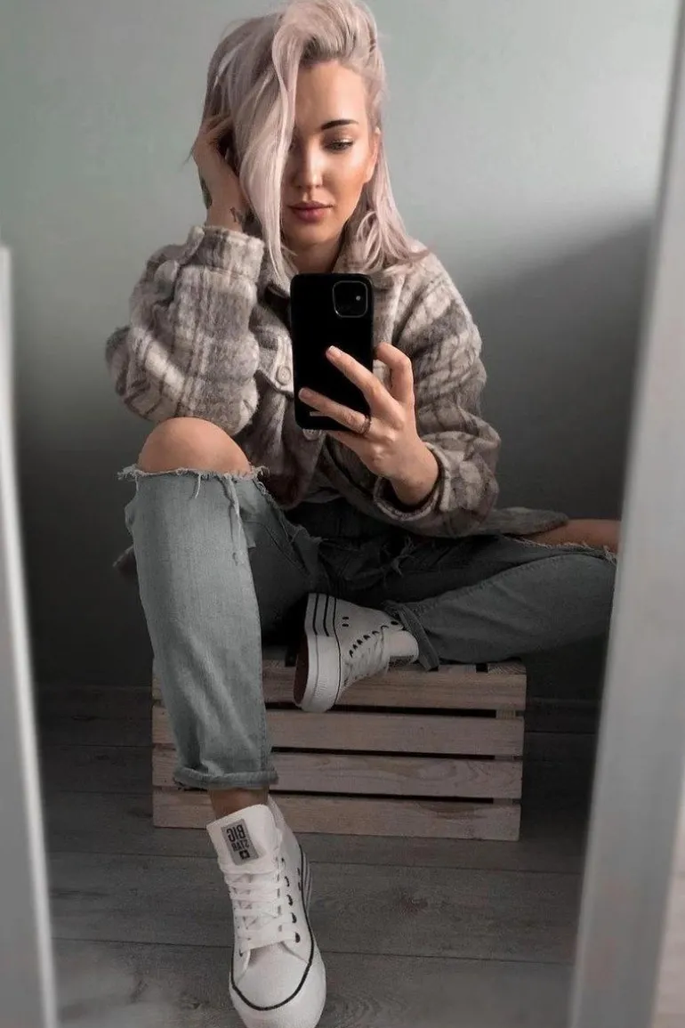 Trampki Damskie Big Star Białe GG274013