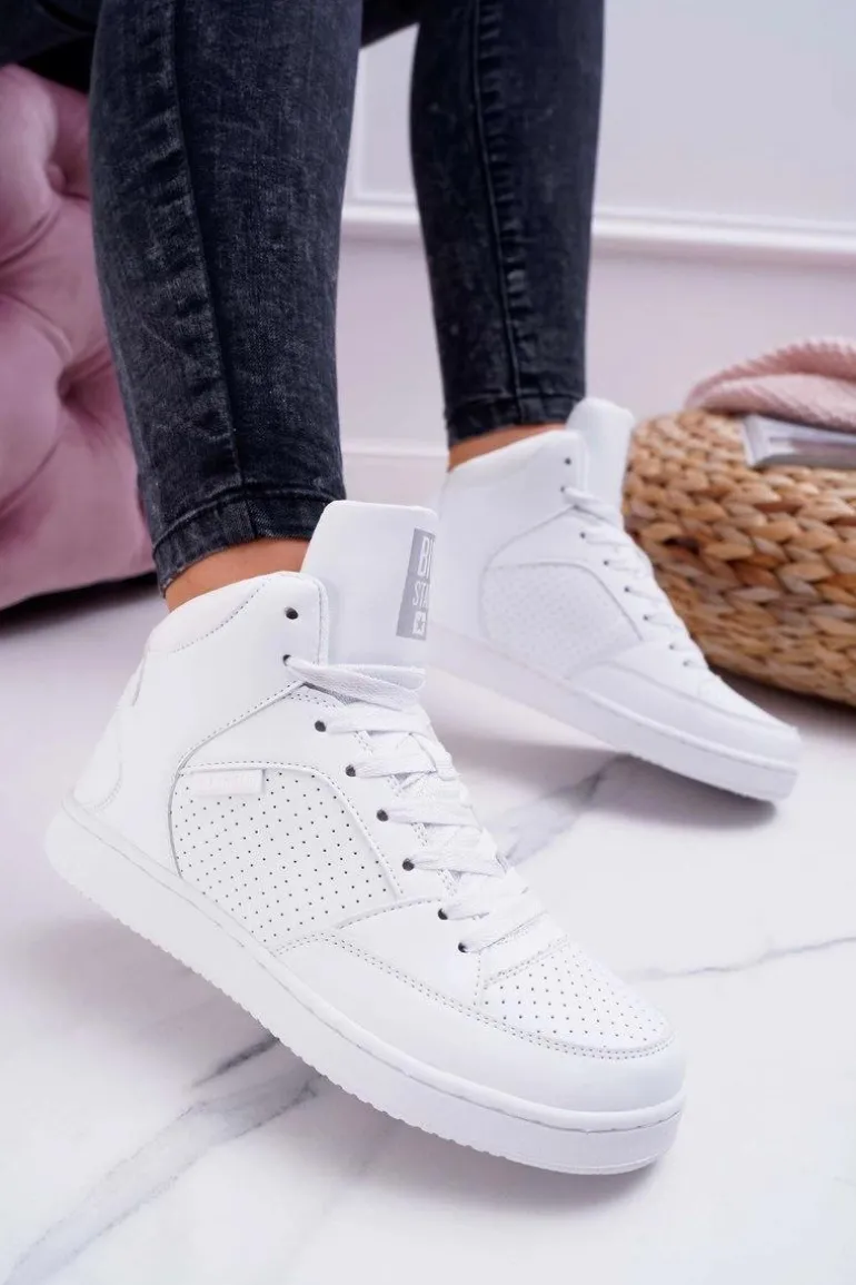 Trampki Damskie Big Star Wysokie Białe EE274210