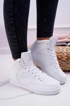 Trampki Damskie Big Star Wysokie Białe EE274210