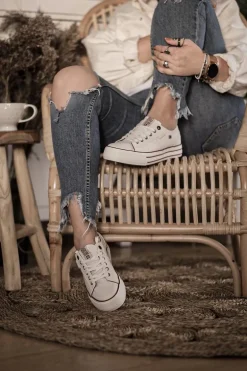 Trampki Damskie Big Star Białe GG274140