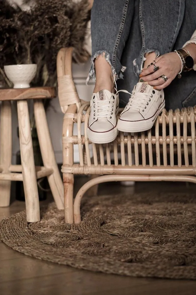 Trampki Damskie Big Star Białe GG274140