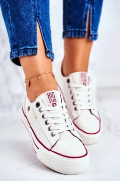 Trampki Damskie Big Star Białe GG274140