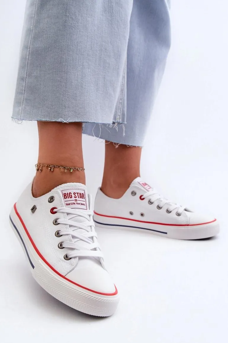 Trampki Damskie Big Star NN274656 HI-POLY SYSTEM Białe