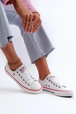 Trampki Damskie Big Star NN274656 HI-POLY SYSTEM Białe