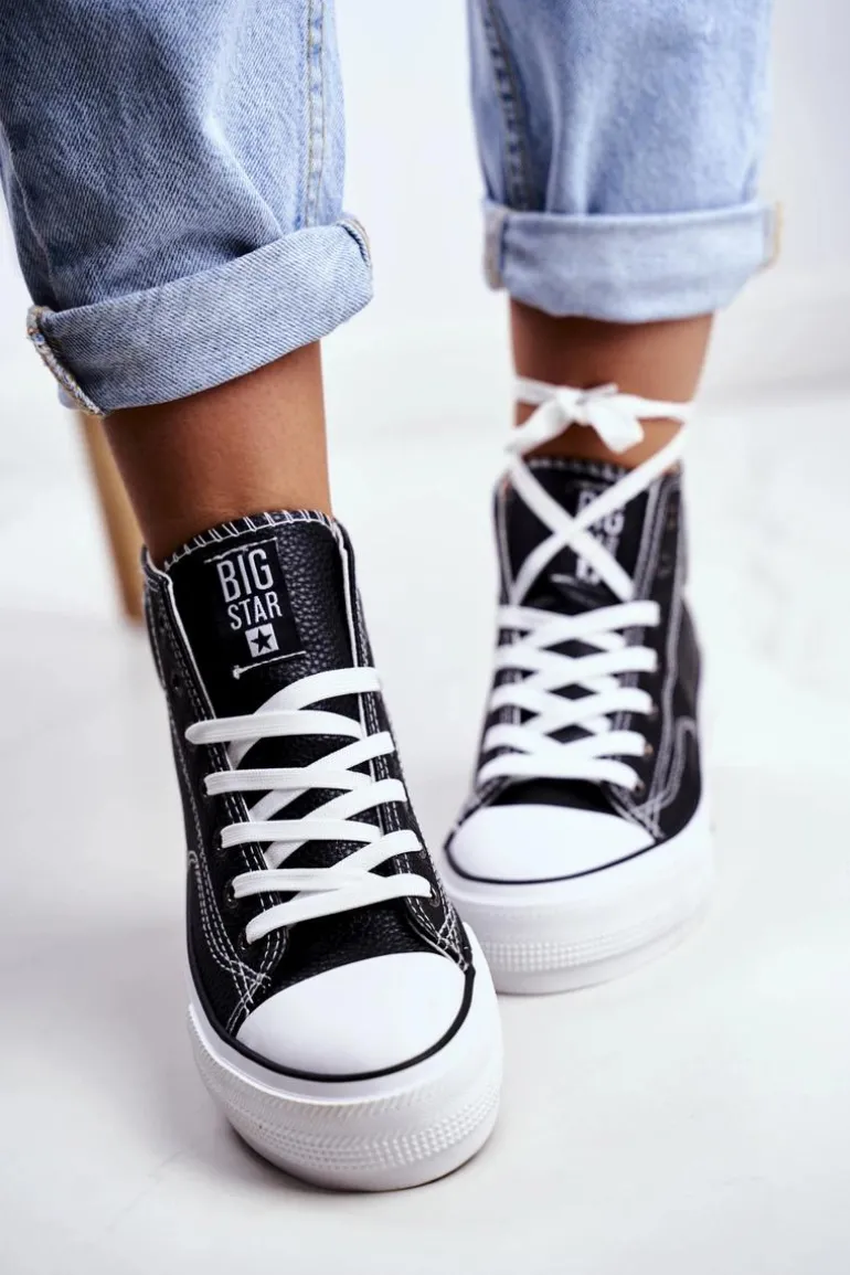 Trampki Damskie Big Star Czarne GG274012