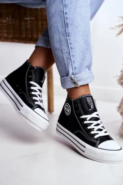 Trampki Damskie Big Star Czarne GG274012