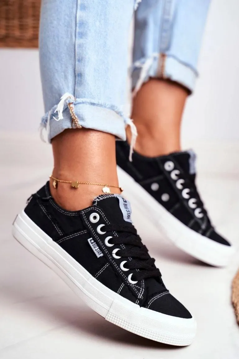 Trampki Damskie Big Star Czarne DD274446