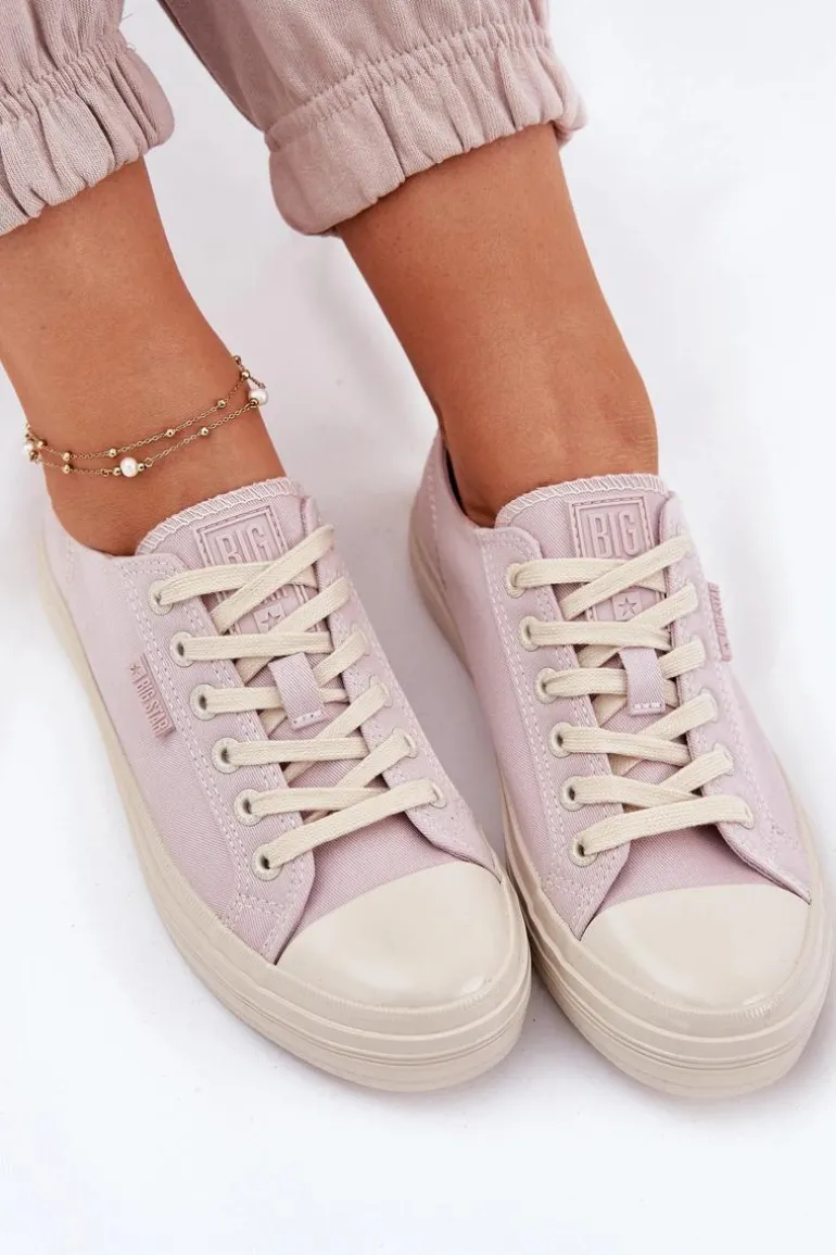 Trampki Damskie Big Star RR274732 Jasnoróżowe