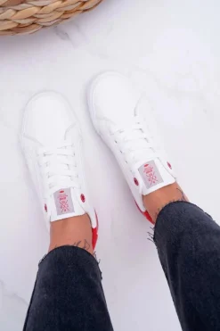 Trampki Damskie Cross Jeans Białe EE2R4016C