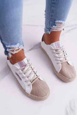 Trampki Damskie Cross Jeans Białe DD2R4095