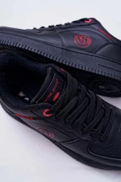 Trampki Damskie Cross Jeans Czarne EE2R4144C