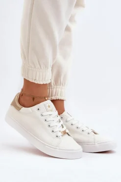 Trampki Damskie Eko Skóra Białe Tiraelle