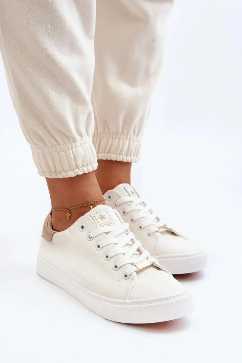 Trampki Damskie Eko Skóra Białe Tiraelle