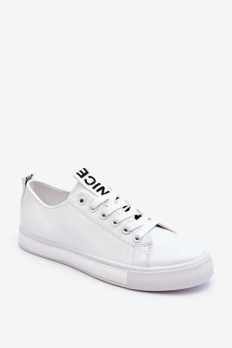 Trampki Damskie Klasyczne Białe Ville