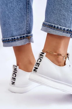 Trampki Damskie Klasyczne Białe Ville