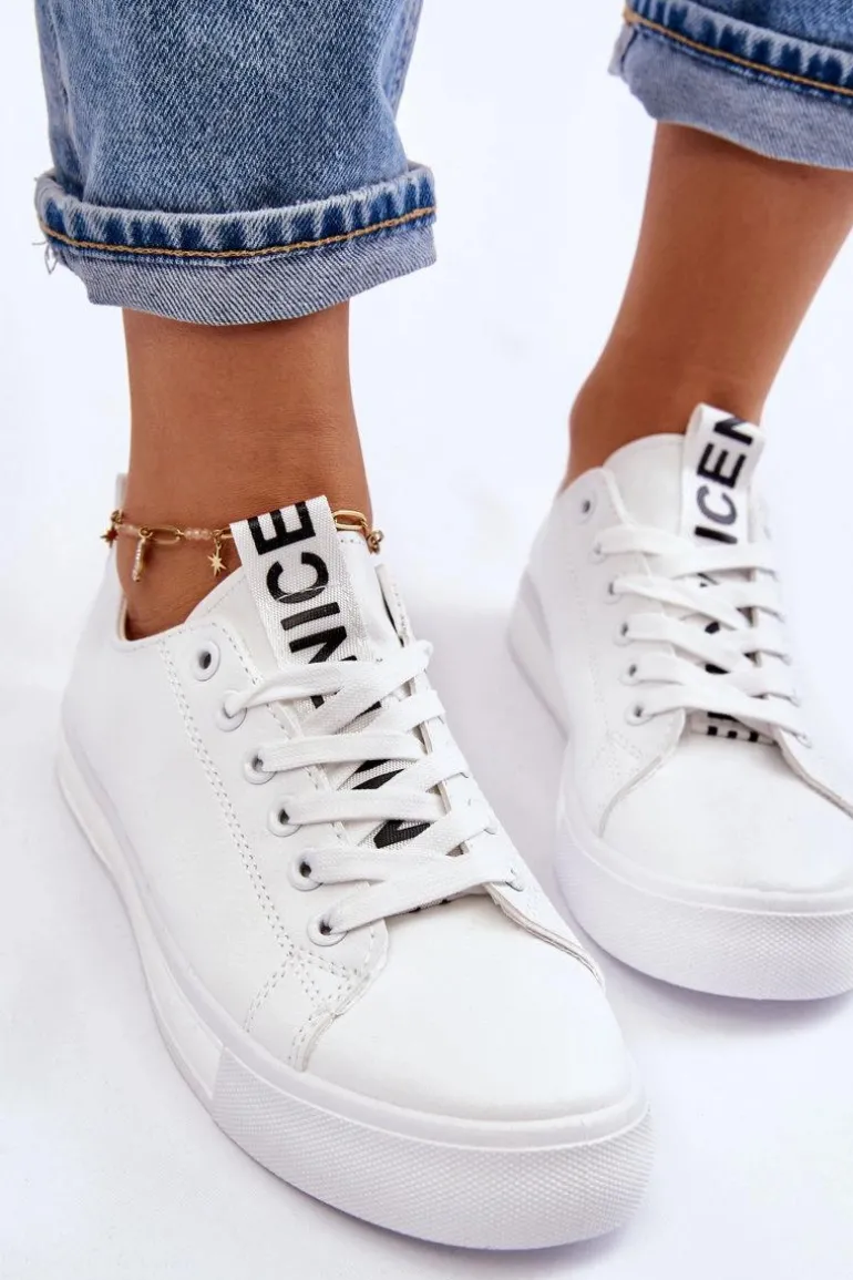 Trampki Damskie Klasyczne Białe Ville