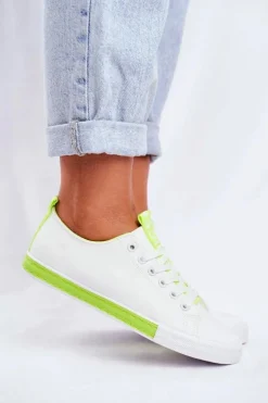 Trampki Damskie Klasyczne Zielone Ville