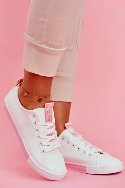 Trampki Damskie Klasyczne Różowe Ville