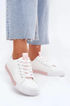 Trampki Damskie Klasyczne Różowe Ville