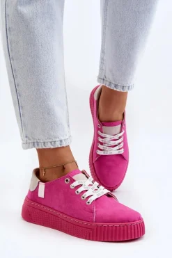 Trampki Damskie MEMORY FOAM SYSTEM BIG STAR NN276004 Fuksja