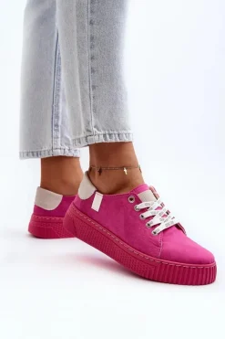 Trampki Damskie MEMORY FOAM SYSTEM BIG STAR NN276004 Fuksja