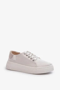 Trampki Damskie MEMORY FOAM SYSTEM BIG STAR NN276001 Białe