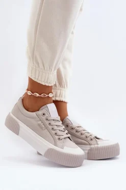 Trampki Damskie Na Grubej Podeszwie Lee Cooper LCW-24-31-2178 Szare