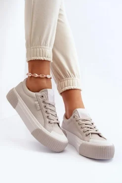 Trampki Damskie Na Grubej Podeszwie Lee Cooper LCW-24-31-2178 Szare