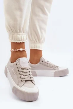 Trampki Damskie Na Grubej Podeszwie Lee Cooper LCW-24-31-2178 Szare