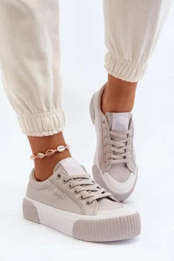 Trampki Damskie Na Grubej Podeszwie Lee Cooper LCW-24-31-2178 Szare