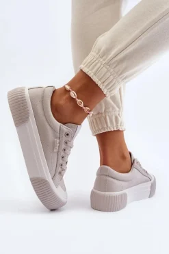 Trampki Damskie Na Grubej Podeszwie Lee Cooper LCW-24-31-2178 Szare