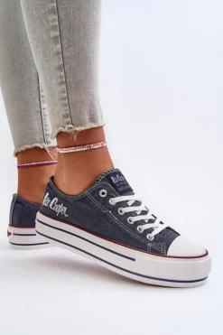 Trampki Damskie Na Grubej Podeszwie Lee Cooper LCW-24-31-2220 Granatowe