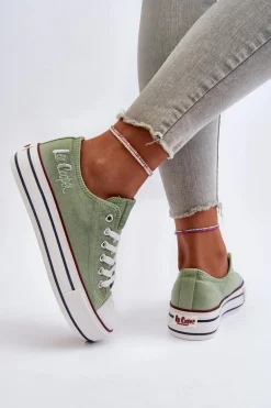 Trampki Damskie Na Grubej Podeszwie Lee Cooper LCW-24-31-2217 Zielone