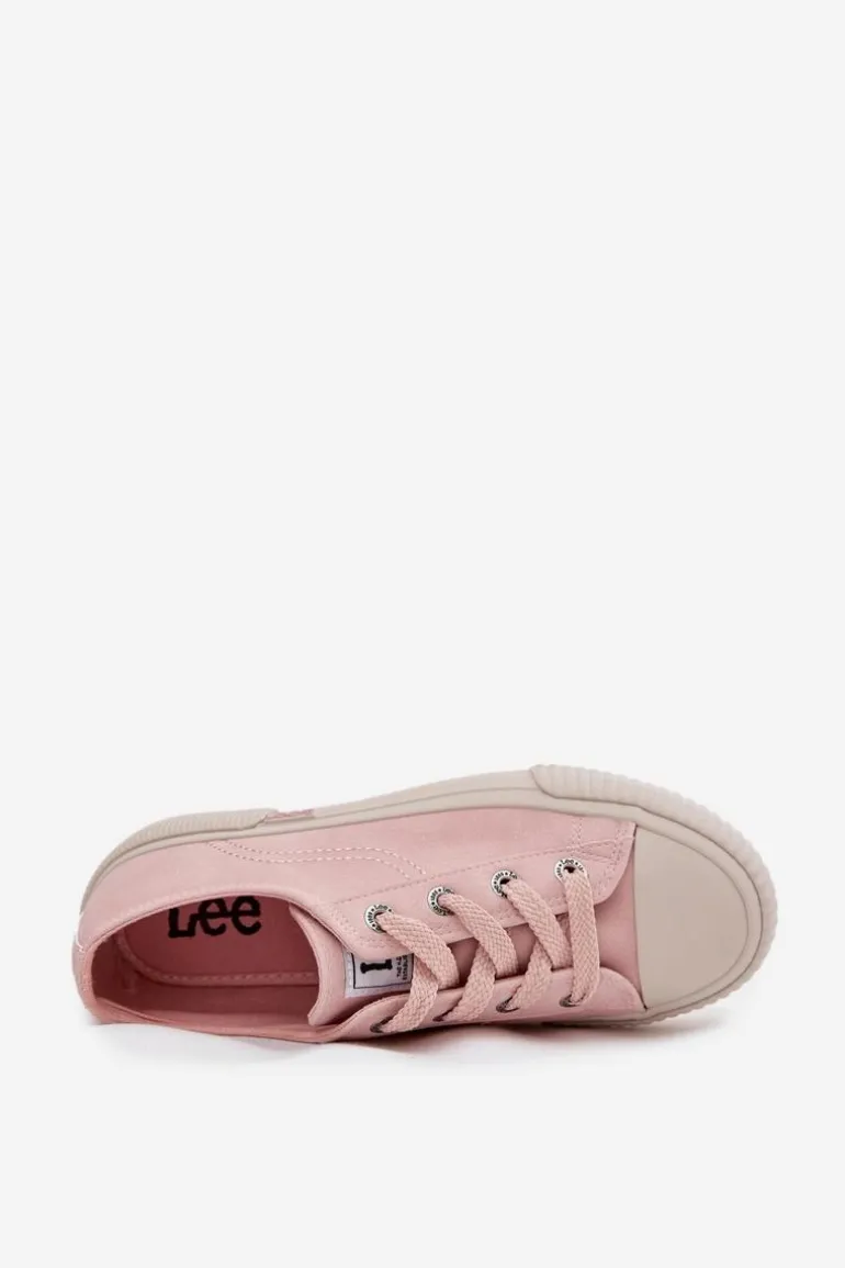 Trampki Damskie Na Platformie LEE ISLA C WOMEN LOW 50253001.78E Różowe