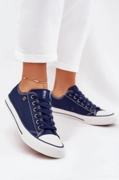 Trampki Damskie Niskie Big Star DD274A235 Granatowe