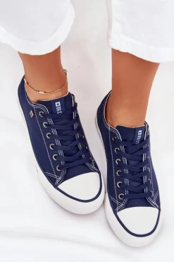 Trampki Damskie Niskie Big Star DD274A235 Granatowe