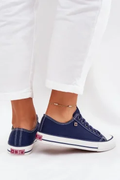 Trampki Damskie Niskie Big Star DD274A235 Granatowe