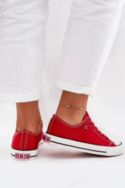 Trampki Damskie Niskie Big Star DD274A234 Czerwone