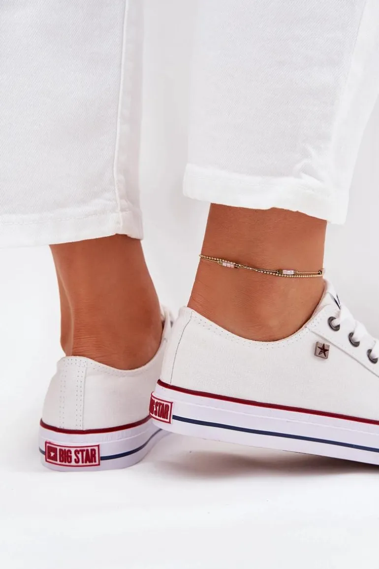 Trampki Damskie Niskie Big Star DD274A232 Białe