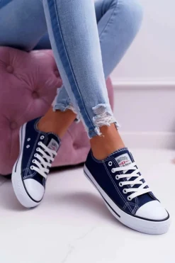 Trampki Damskie Niskie Smith's Granatowe