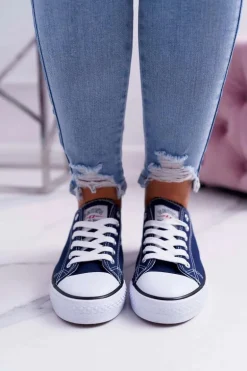 Trampki Damskie Niskie Smith's Granatowe