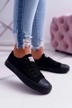 Trampki Damskie Niskie Smith's Czarne