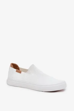 Trampki Damskie Slip-On Big Star RR274717 Białe