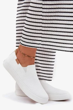 Trampki Damskie Slip-On Big Star RR274717 Białe