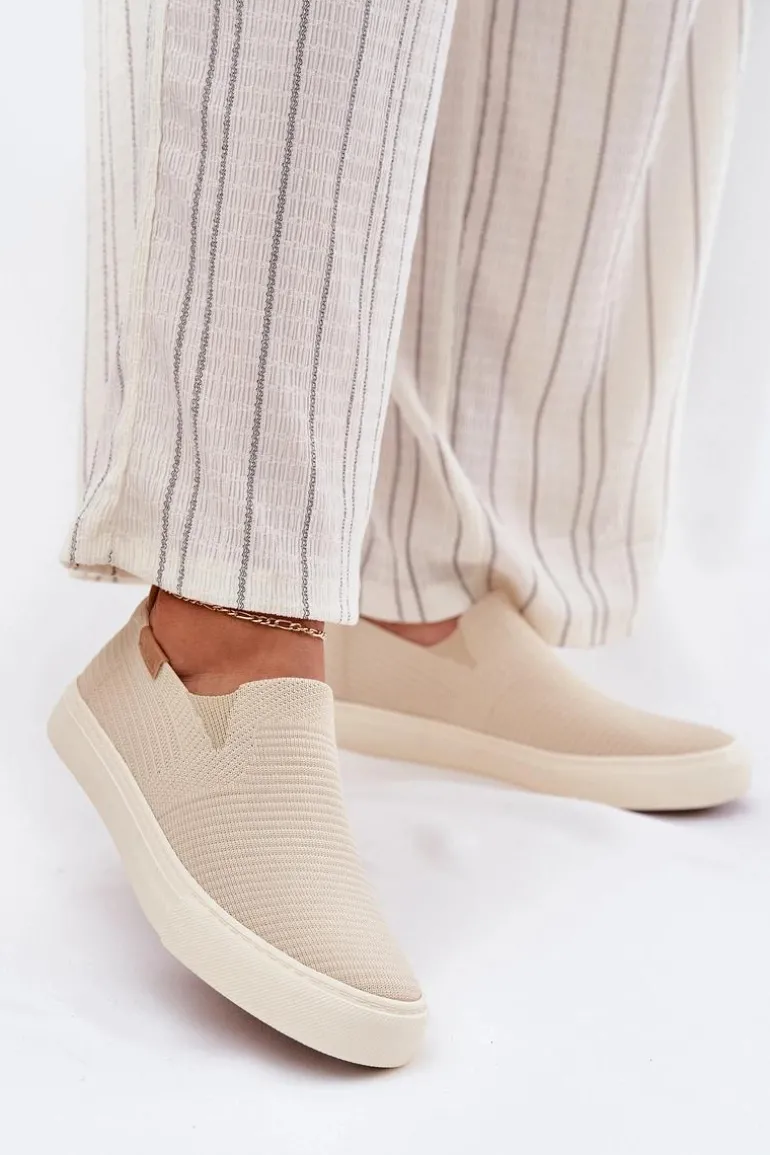 Trampki Damskie Slip-On Big Star RR274721 Beżowe