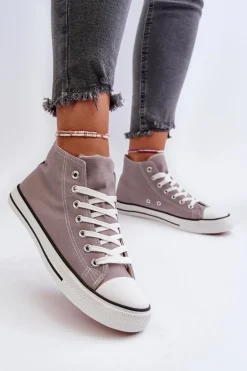 Trampki Damskie Szare Socerio