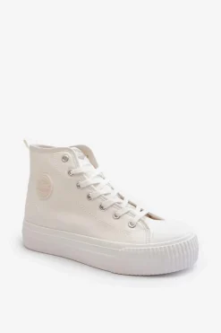 Trampki Damskie Wysokie Lee Cooper LCW-24-02-2132 Białe
