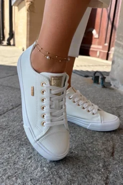 Trampki Damskie Z Eko Skóry Big Star RR274748 Białe