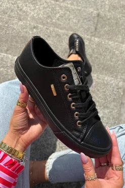 Trampki Damskie Z Eko Skóry Big Star RR274749 Czarne